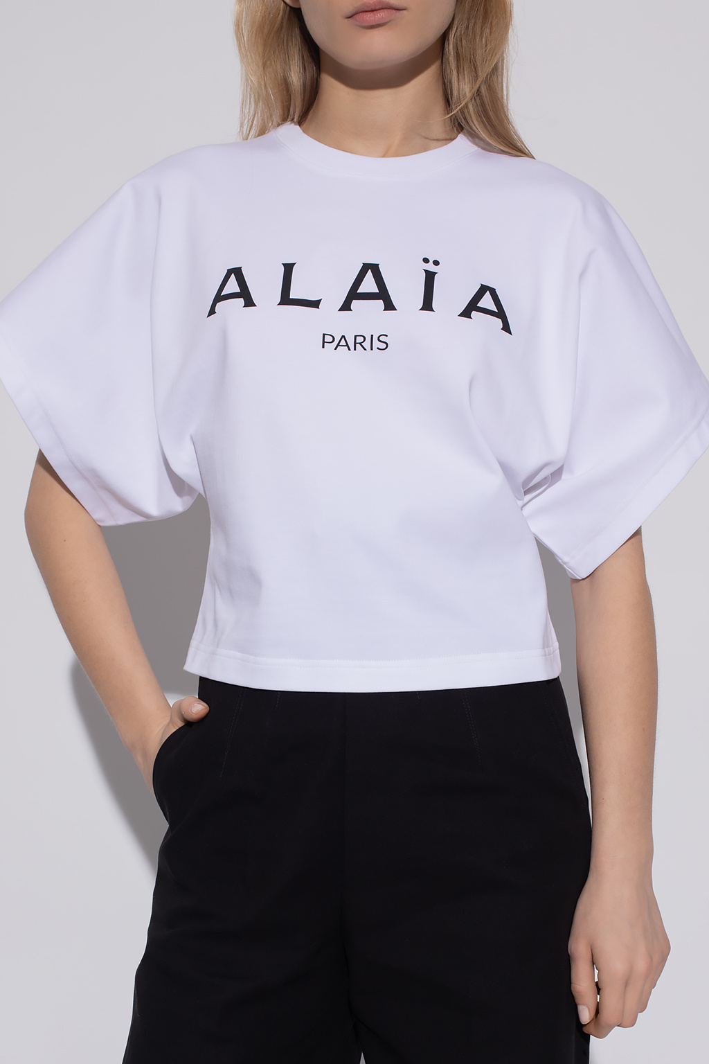 shirt with logo Alaïa - LANVIN Enfant button-up denim jacket Nero